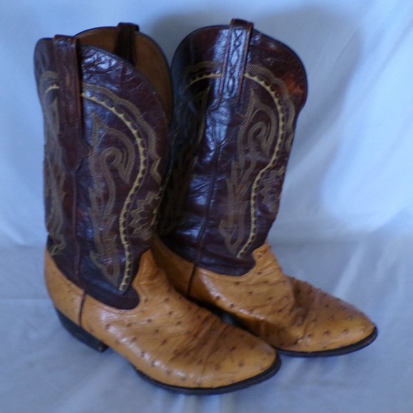 JACA BOTAS MEXICO OSTRICH QUILL LEATHER COWBOY BOOTS main image 11